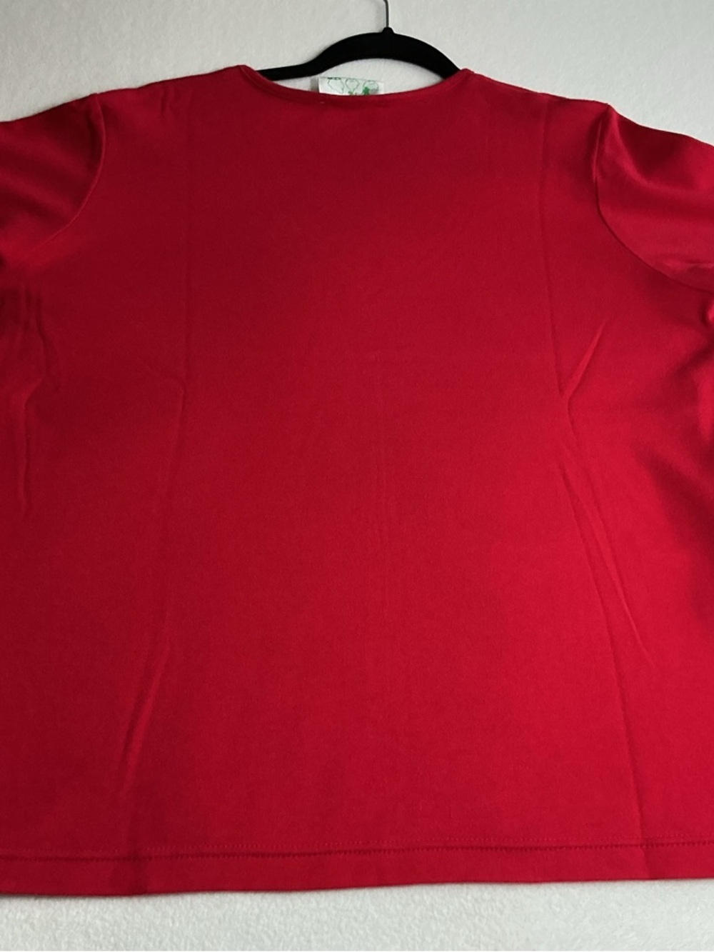 Quacker Factory Bright Red Crewneck heart Tee - Picture 8 of 8